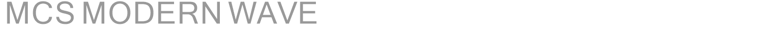 MCS MODERN WAVE font preview